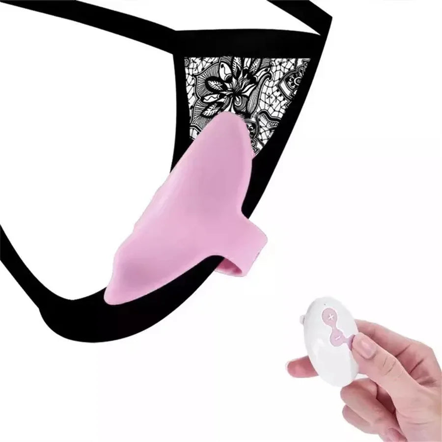 Wearable Vibrator Toy for Women Wireless Panty with Remote Control Bullet Sex Toy Vibrating Panties for Couples with Red Pink