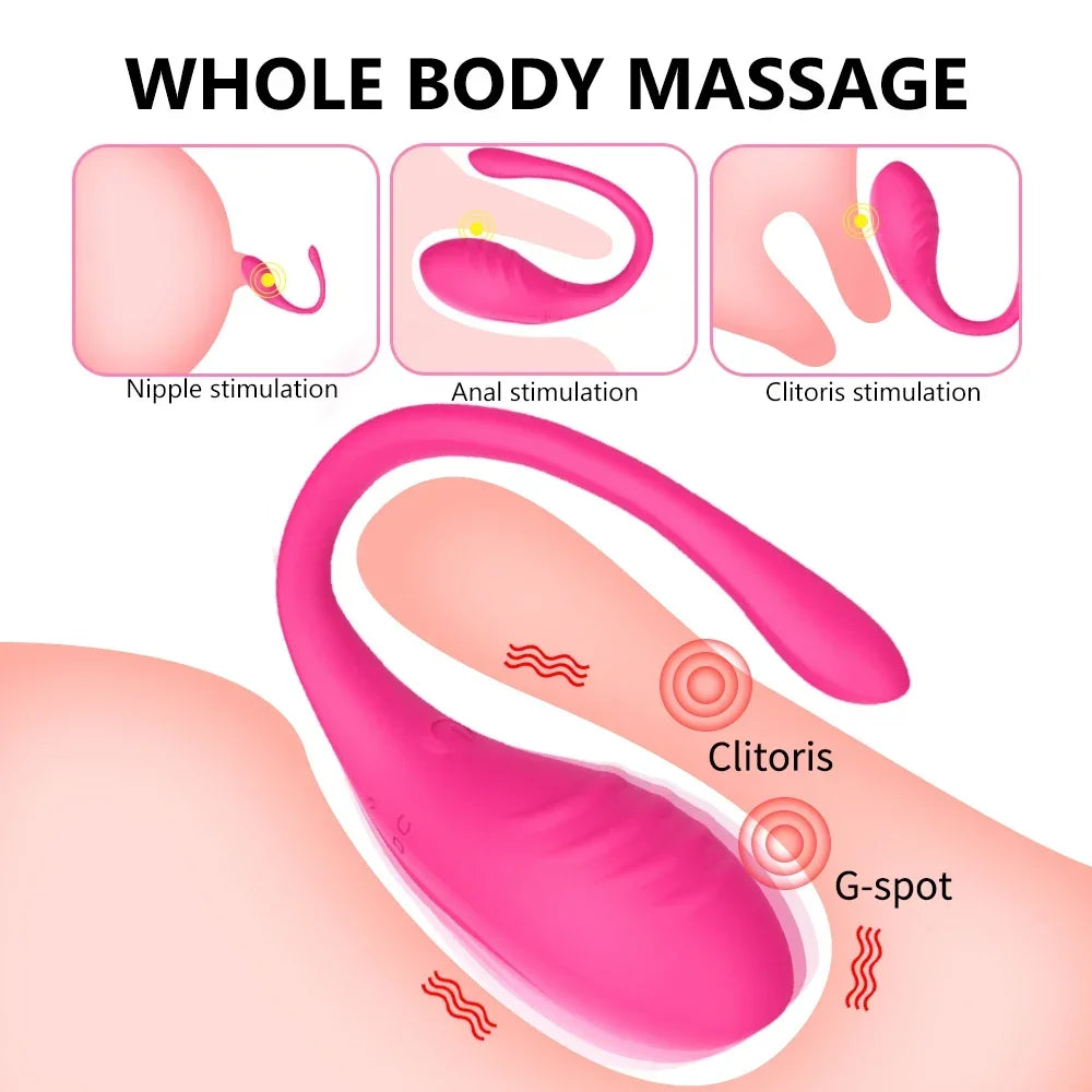 G Spot Vibrators Long Distance App Bluetooth Control Panty Vibrating Egg Clit Anal Massager Sex Toys for Women Sexual Stimulator