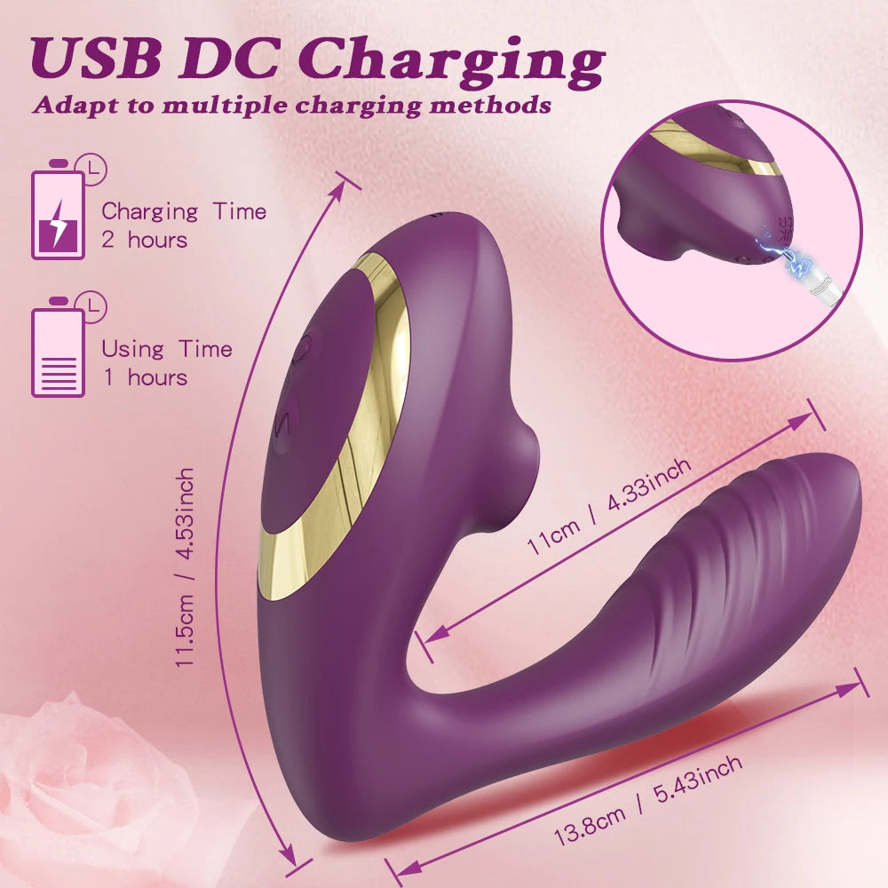 Clit Sucker Vibrator for Women Vagina G-Spot Vibrator Clitoris Stimulator Female Masturabtor Adult Goods Sex Toy for Women