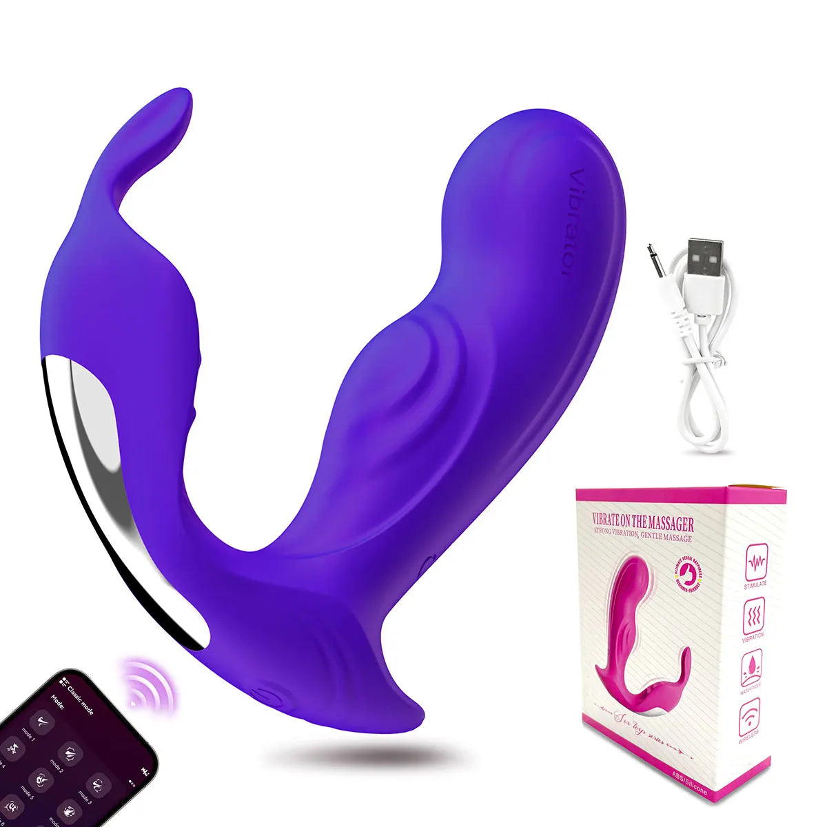 APP Control Wearable Dildo Vibrator for Women Clitoris Stimulator G-Spot Massager Female Anal Butt Plug Vibrating Adult Sex Toys