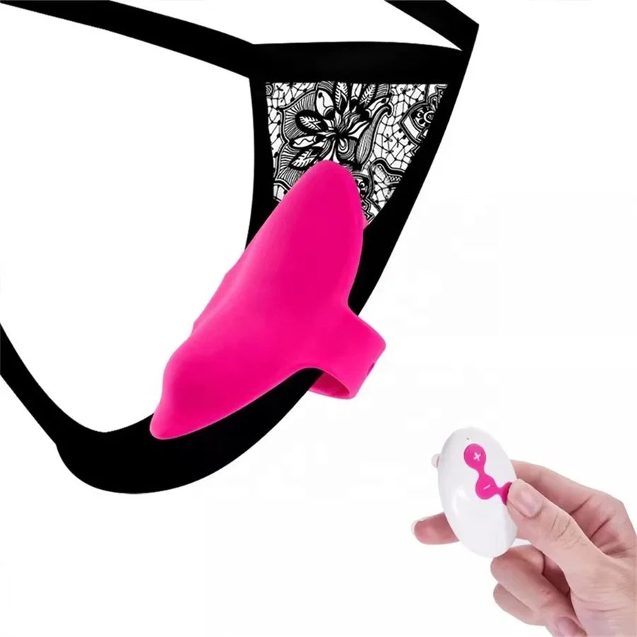 Wearable Vibrator Toy for Women Wireless Panty with Remote Control Bullet Sex Toy Vibrating Panties for Couples with Red Pink