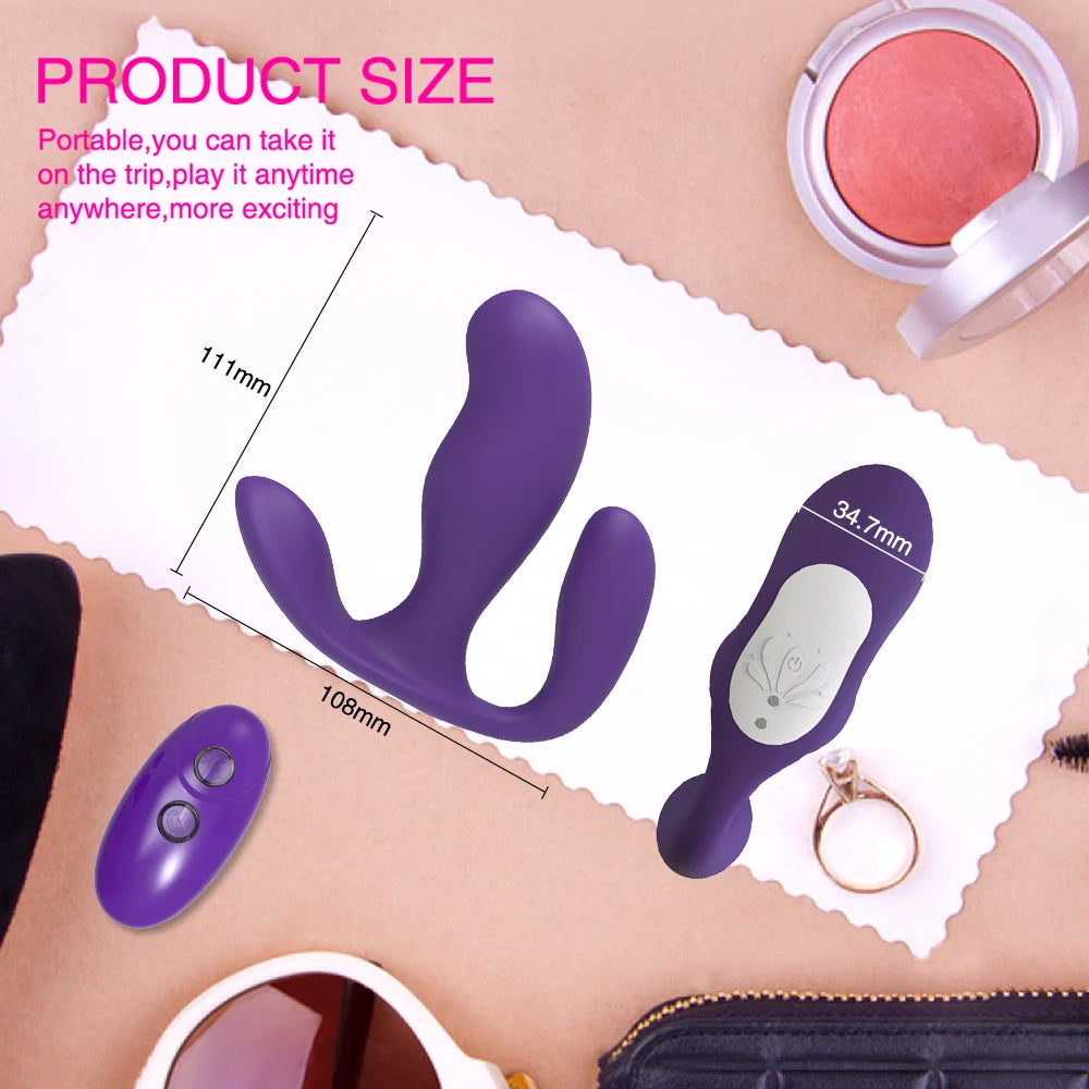 Wireless Remote Control Wearable Panties Dildo Vibrator Female Sex Toy G-Spot Clit Stimulator Vaginal Orgasm Couple Sex Toys
