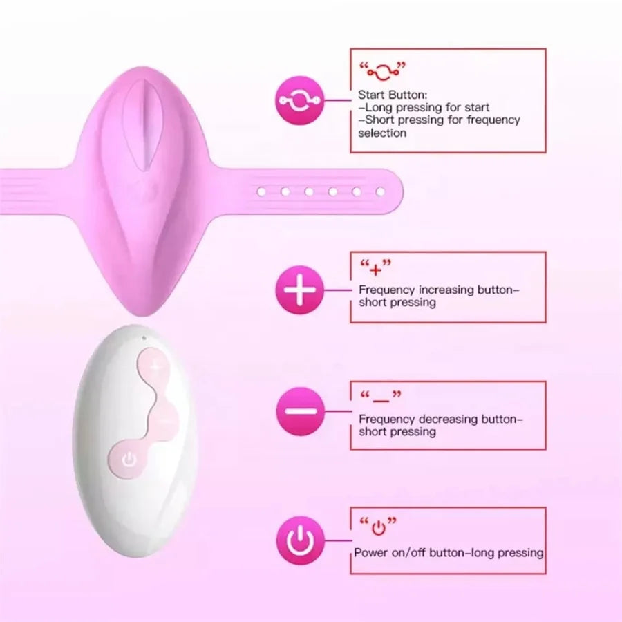 Wearable Vibrator Toy for Women Wireless Panty with Remote Control Bullet Sex Toy Vibrating Panties for Couples with Red Pink