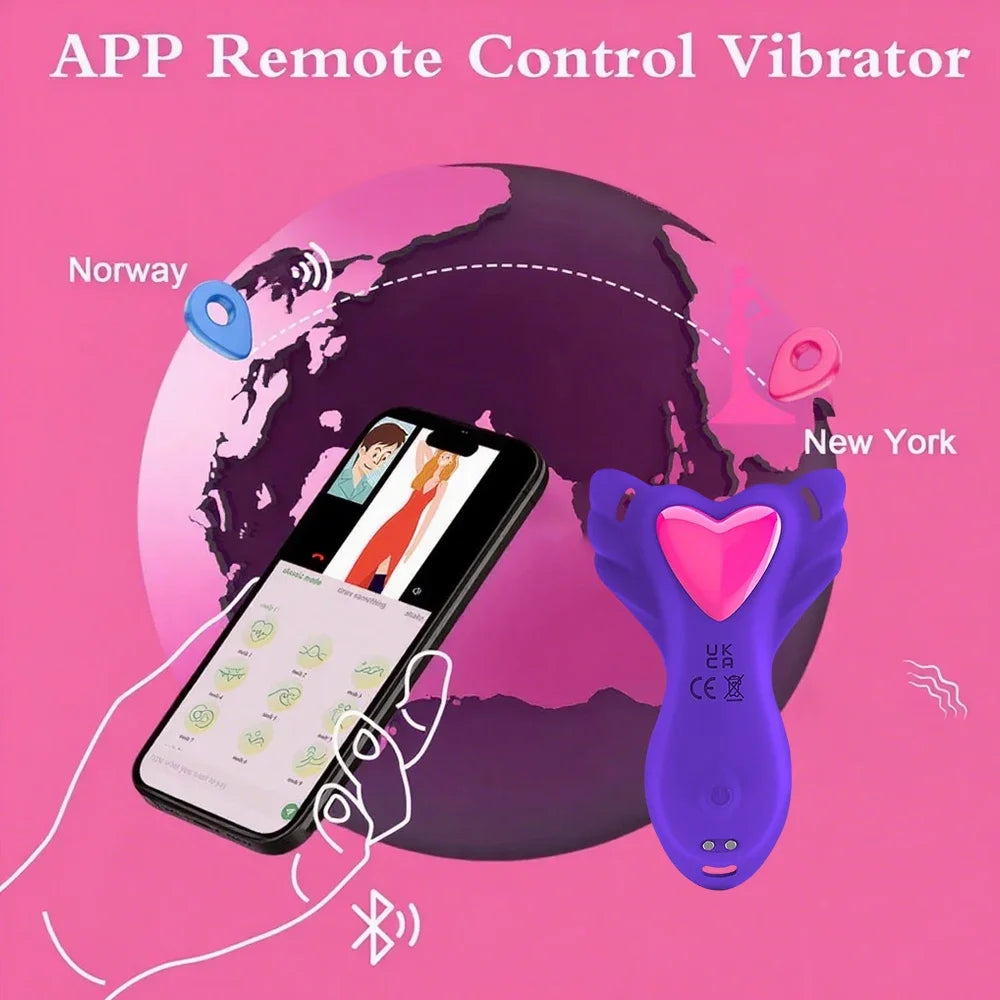 Wearable Panty Butterfly Vibrator Women Insert Dildo Clitoris Stimulator Adult Female Sex Toy for Couples Sexual Pleasure 9 Mode