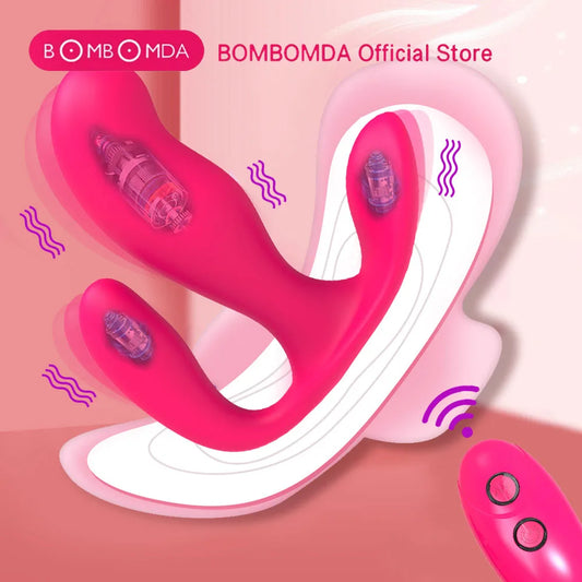 Wireless Remote Control Wearable Panties Dildo Vibrator Female Sex Toy G-Spot Clit Stimulator Vaginal Orgasm Couple Sex Toys